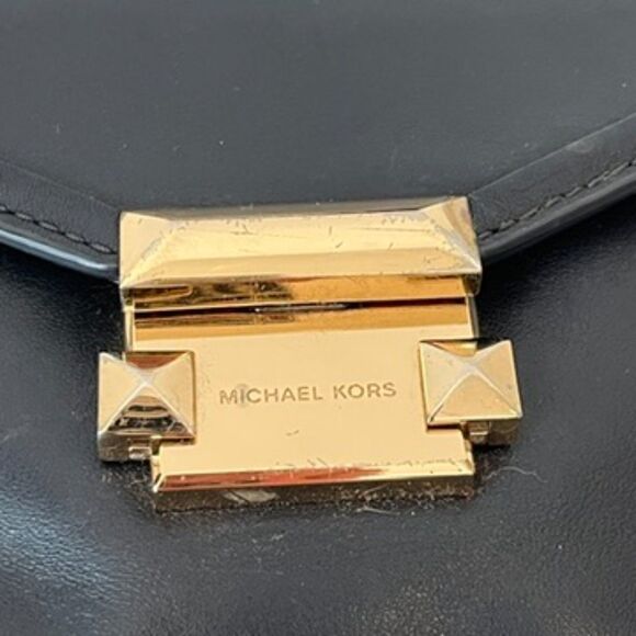 Michael Kors Mini Whitney Bag Navy Blue Small Satchel with Crossbody Strap - Picture 6 of 10